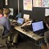 Yearbook staff working hard to meet their final deadline.