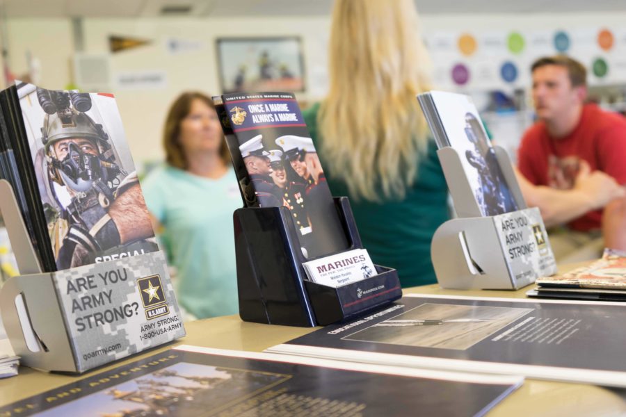Cam Highs Career Center features information on the U.S. Armed Services.