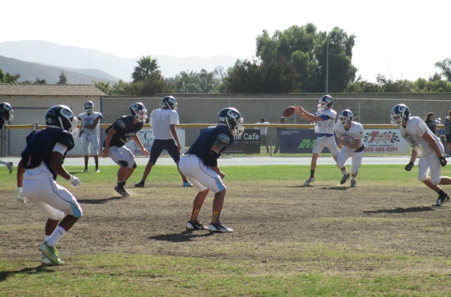 The Scorpions put in practice time on Tuesday afternoon at the Scorpion-dome. Cam High lost to Thousand Oaks 24-7 last Thursday night.