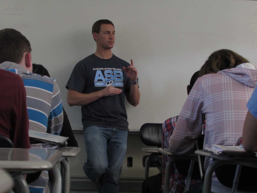 Mr. Doyle teaches his AP U.S. History classes as he attempts to avoid the controversy in the AP curriculum. 
