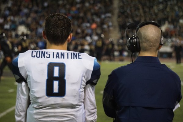 Jake Constantine on the field during a recent Scorpions football game.