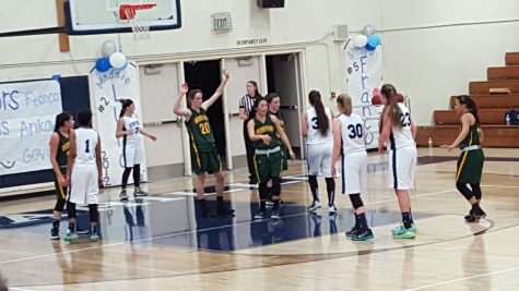 Girls’ basketball honors seniors in last home league game