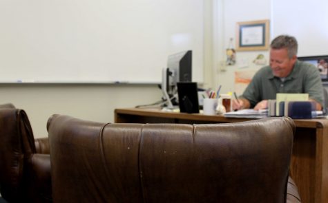 Mr. Ham, school psychologist, is always available to help students who are in need.