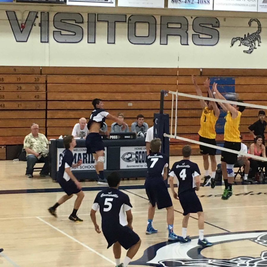 Boys volleyball currently tied for last in league