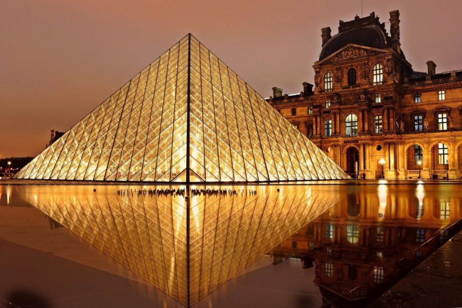 Clear Glass at The Lourve in Paris, France. The students will visit the Louvre on the EF trip. 