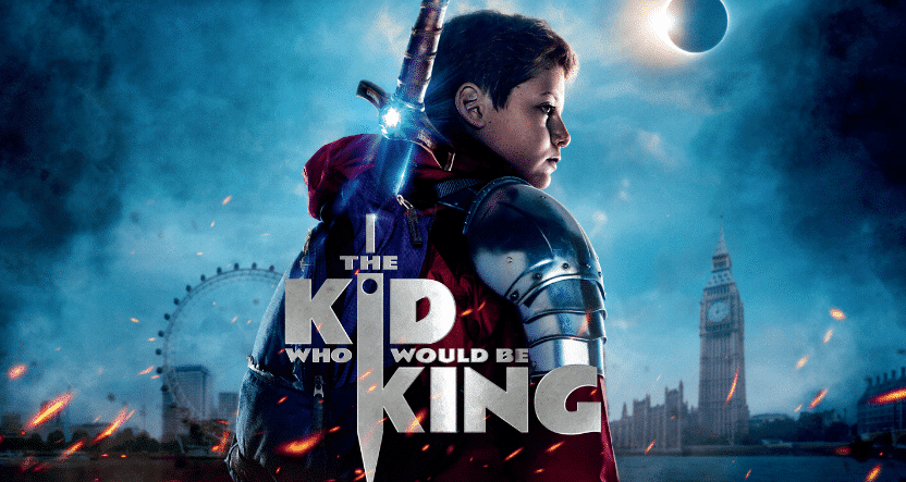 A promotional poster for The Kid Who Would Be King.