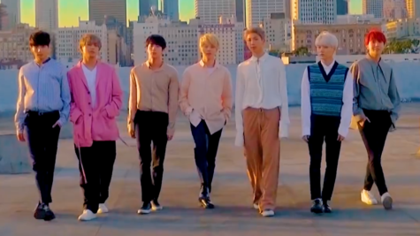 Photo Shoot of the seven BTS members in LA.
