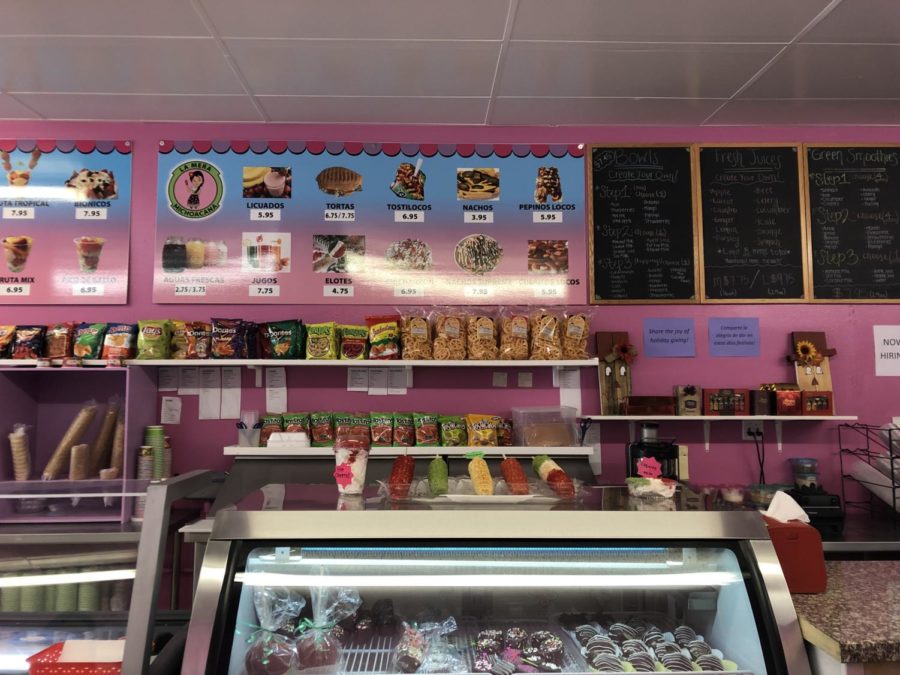 La Mera Michoacana ice cream shop located by Toppers off Arneill Rd.