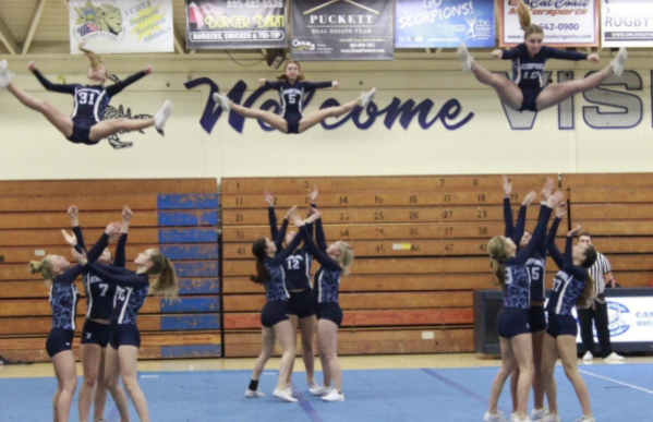 high school cheer stunts