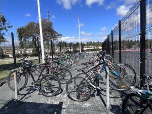 picture of bikes outside Cam High